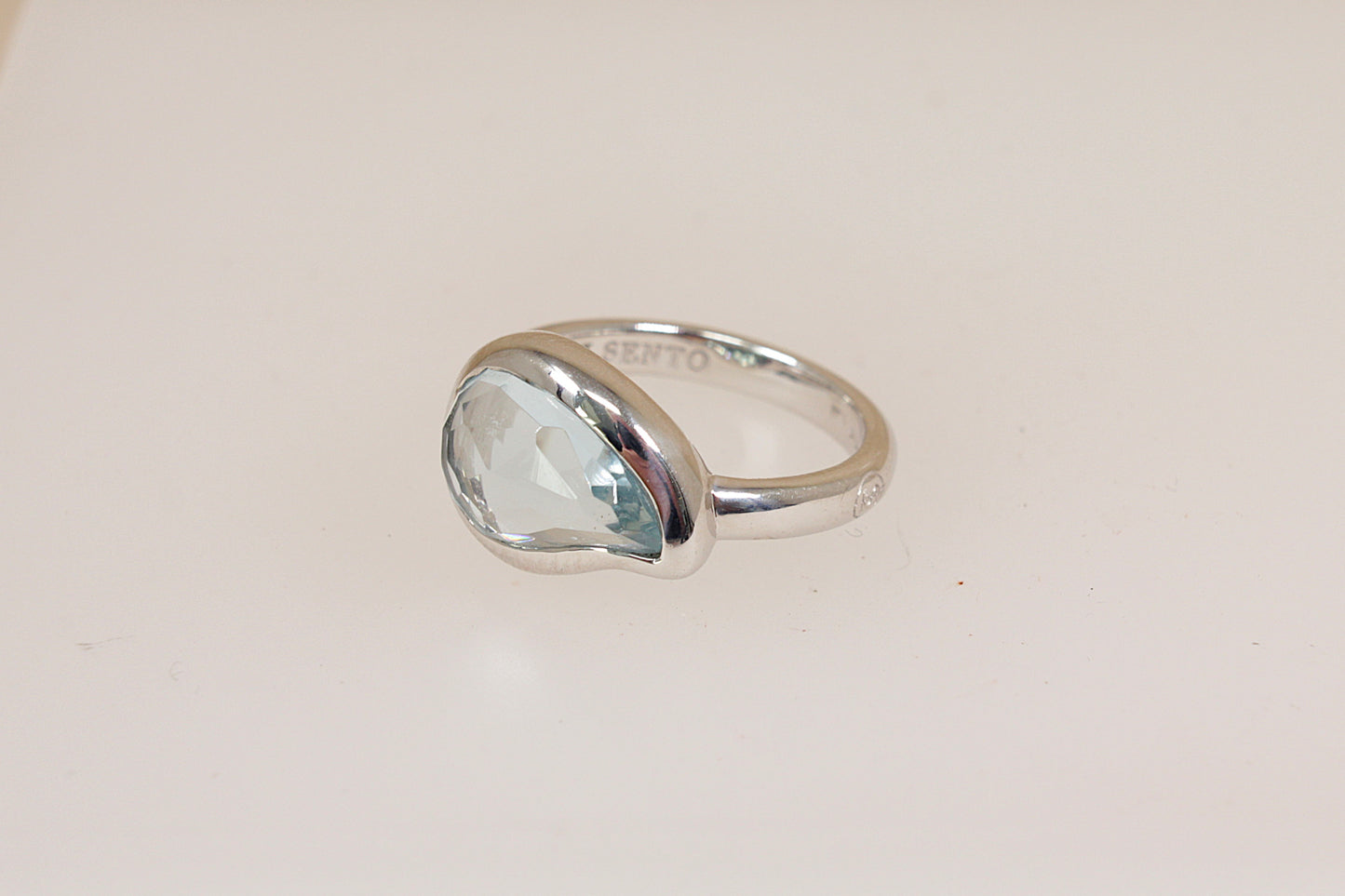 Stylish Sterling Silver Designer Ring by 'Ti Sento'