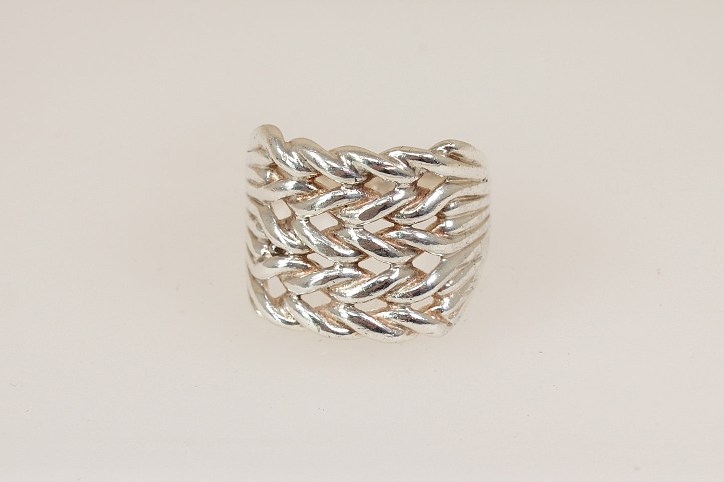 Vintage Silver Gents Keeper Ring