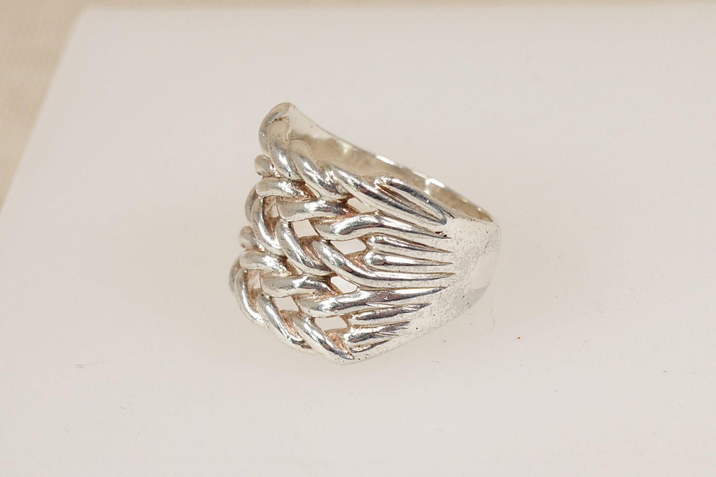 Vintage Silver Gents Keeper Ring