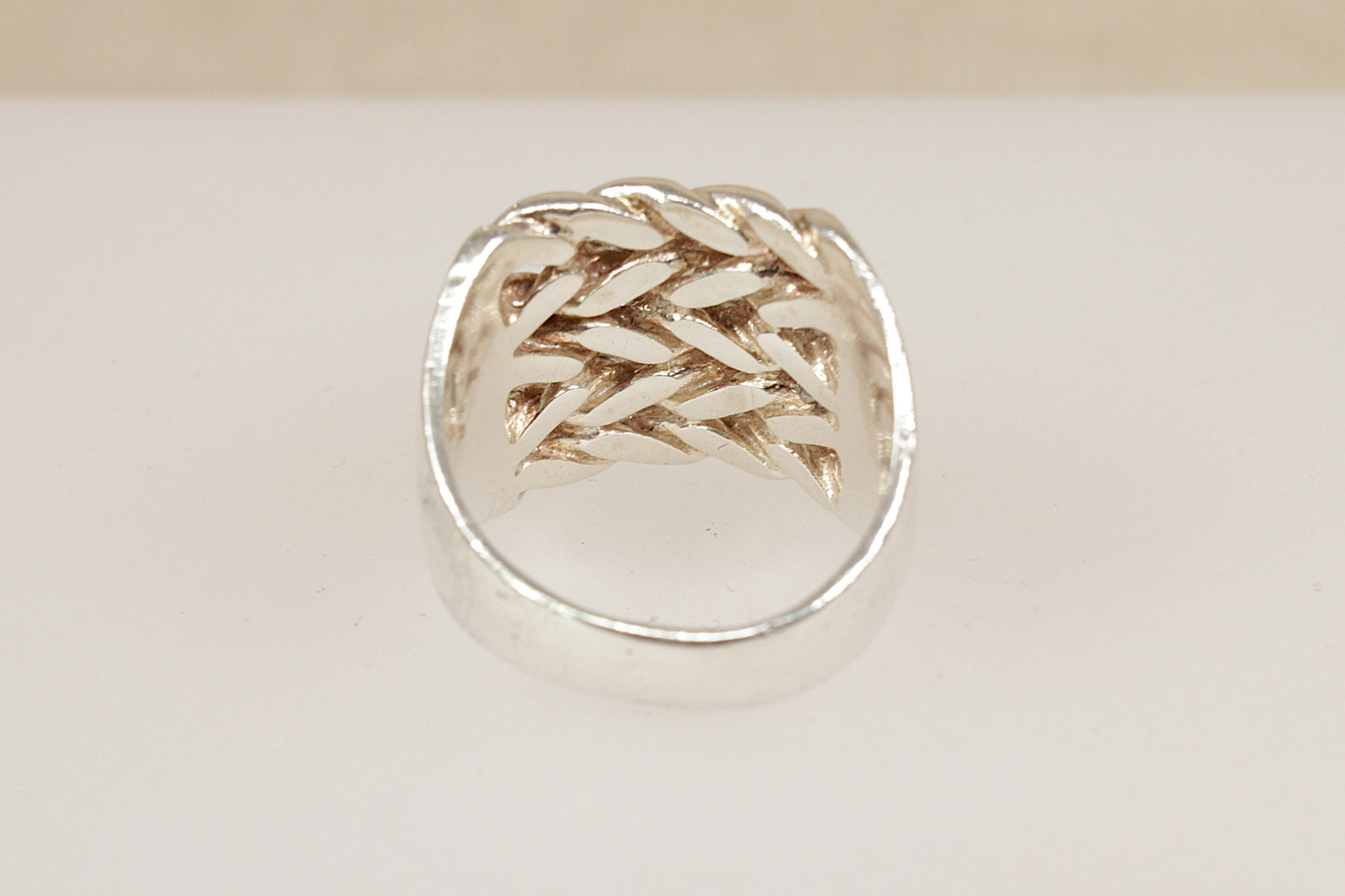 Vintage Silver Gents Keeper Ring