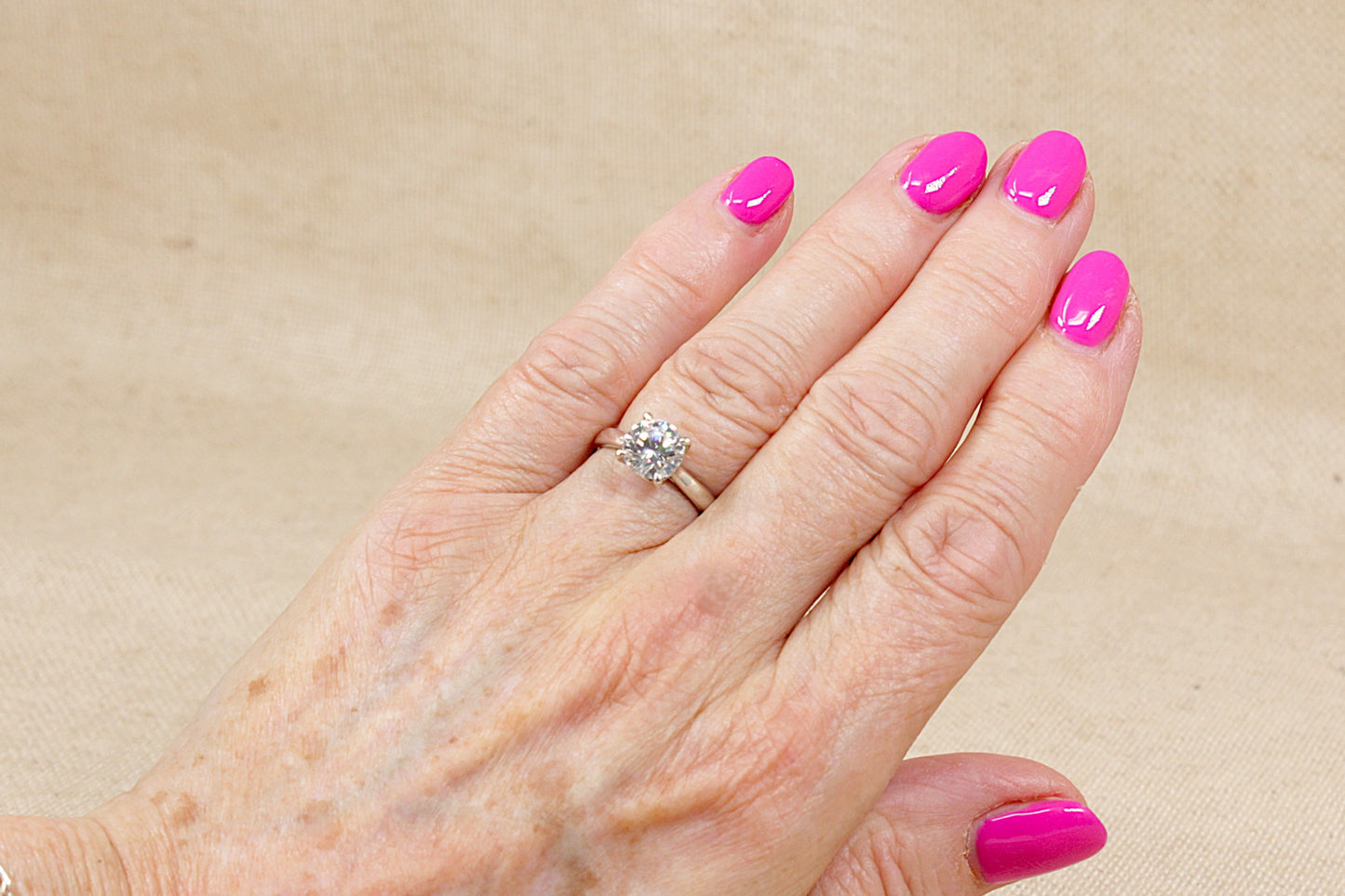 Elegant Sterling Silver CZ Solitaire Ring