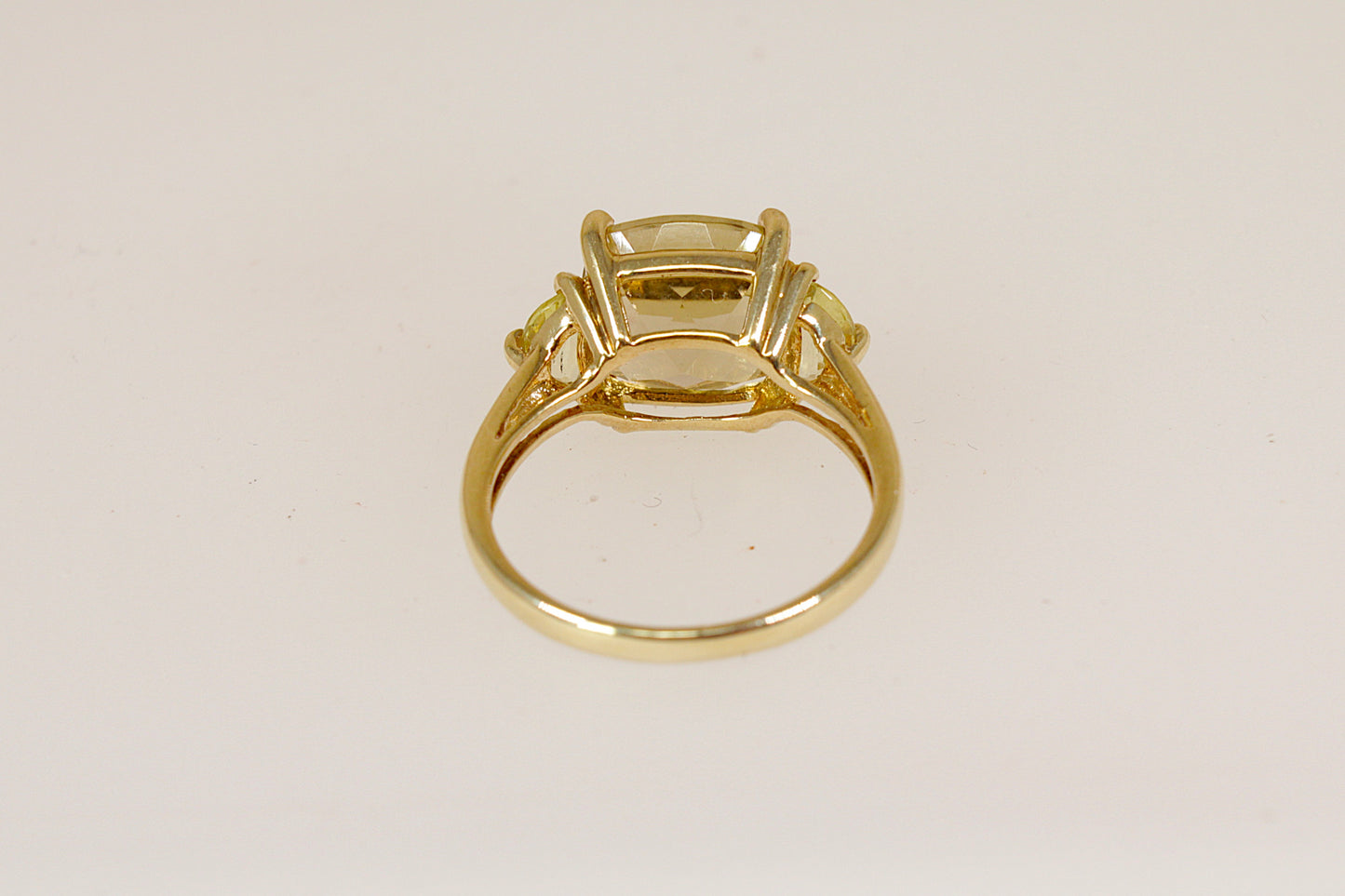 Striking 9ct Gold Honey Citrine Statement Ring