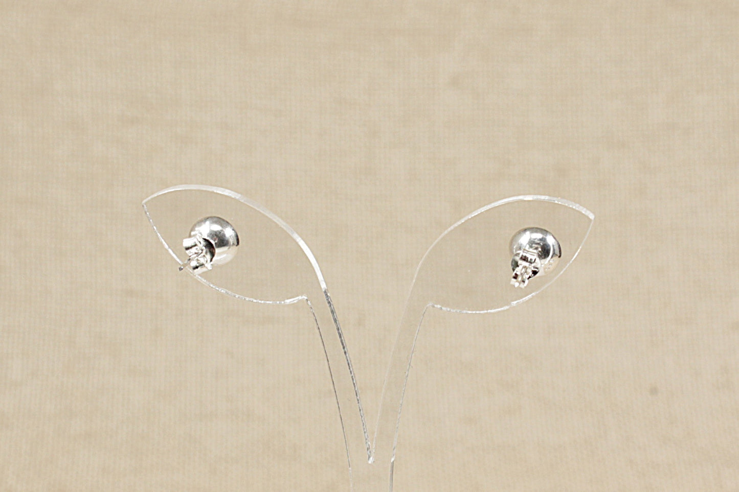 Silver Opal Stud Earrings