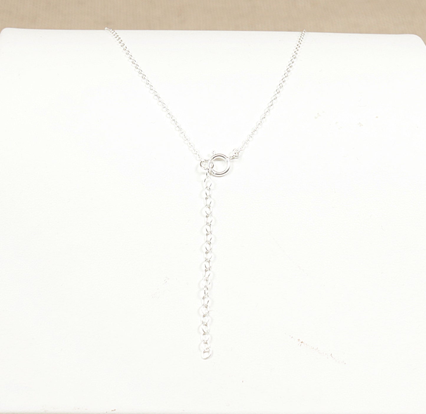 Silver Blue Opal Pendant and Chain